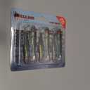 USA Bass Tackle Patriot Shad - Scent Infused Paddle Tail Swimbaits Pre Rigged Fishing Lures Premium Bait Strong Owner Hook, Fishing Gear for Bass Freshwater Predator Fish (1/4oz - 2.8", HD Trout)