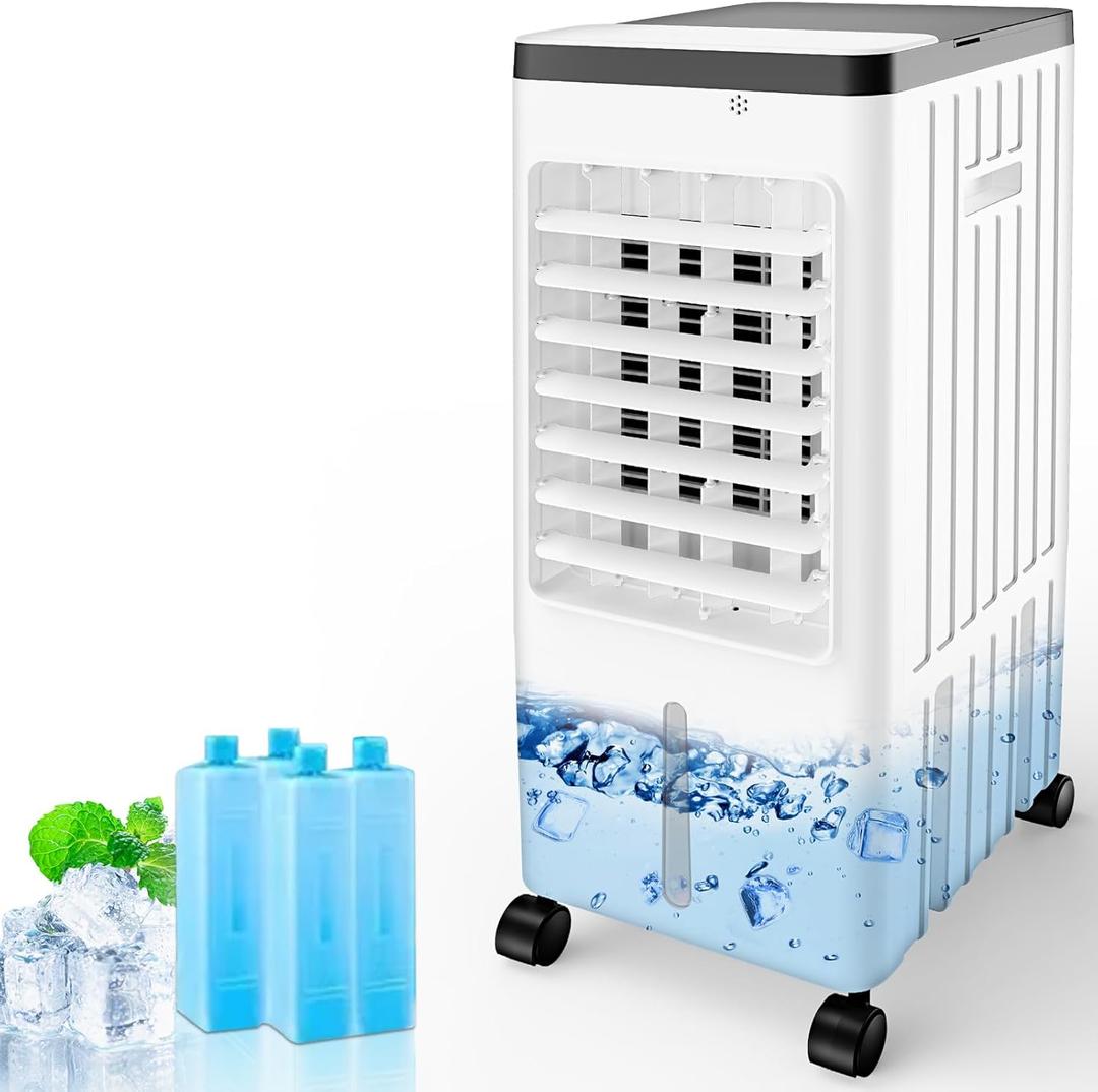 Portable Air Conditioner for Room, 2025 Upgraded 3-IN-1 Air Conditioners, Cool Up To 26FT Portable Air Conditioners, 1-7H Timer Air Cooler Powerful Wind For Room Office