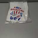 Toddler Baby Boy 4th of July Outfit American Flag Embroidery Waffle Knit T Shirt Shorts Set Patriotic Clothes (6-12 Months, Colorful)