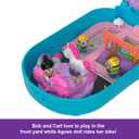 Polly Pocket & Minions Playset with 1 Doll, 2 Minions Figures & Fluffy The Unicorn Toy, Collectible Compact with 9 Accessories