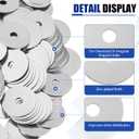Yaocom 400 Pieces 1/4" x 1-1/4" Fender Washers Zinc Thickness 1 mm Fender Washers for Wood and Wet Environment