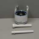 MR.SIGA Toilet Plunger with Holder, Heavy Duty Toilet Plunger and Holder Combo for Bathroom Cleaning, White