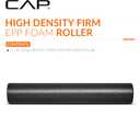 CAP 36-Inch Firm High-Density Foam Roller, Exercise & Recovery Massage, Black