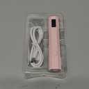 UV Nail Light Handheld UV Light for Nails 3W Portable Led Lamp with 2 Timer Settings 20/60s for Gel Polish Home DIY Salon Women(Pink)