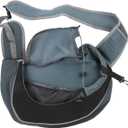 Dog and Cat Sling Carrier, Outing Breathable Shoulder Pet Dog Carrier, Travel Mesh Outdoor Safe Pet Papoose Bag, Soft Pouch and Tote Design Single Comfort Sling Handbag Tote Pouch for Travel (Black)