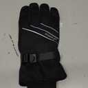 MOREOK Waterproof & Windproof -30F Winter Gloves for Men/Women, 3M Thinsulate Thermal Gloves Touch Screen Warm Gloves for Skiing,Cycling,Motorcycle,Running (X-Large, Black)