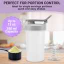 Protein Shaker Cup 12 oz - Food-Grade Shaker Cups for Protein Shakes 12 oz - Small Shaker Cups for Protein Shakes, Leakproof Lid Protein Cups Shaker for Gym-goers & Travelers