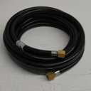 only fire 18Ft Propane Propane Hose Extension with Both 3/8" Female Flare, Flexible Hose Assembly for Most Gas Grill, RV, Heater, Generator, and Fire Pit Table