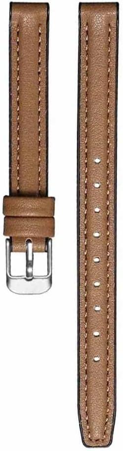 Band for Garmin Lily 2 Smart Watch, Soft Genuine Leather with Silicone Watchband Strap for Garmin Lily 2/Lily 2 Active Replacement