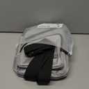 AMJ Crossbody Sling Bag Men Women, Casual Shoulder Backpack, Chest Daypack Satchel for Hiking Travel (Small, White Gray)