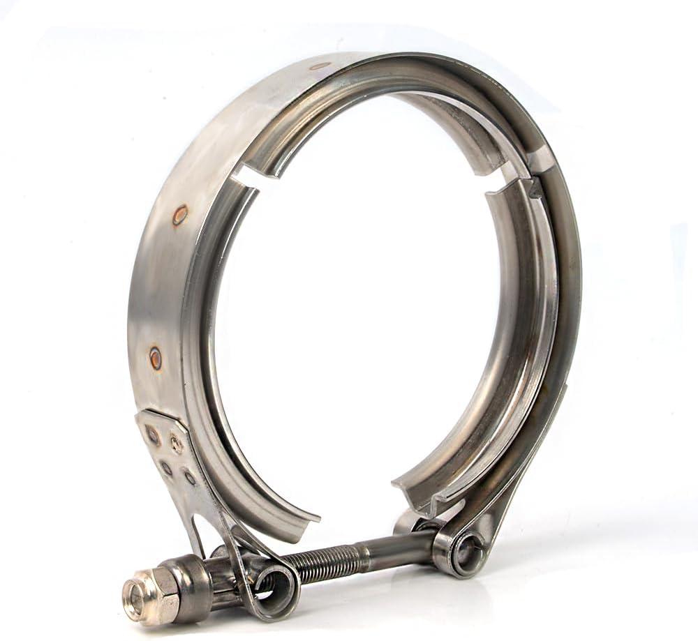 4 Inch Exhaust V band Clamp 304 Stainless Steel V-Clamp for 4" OD Flange Kits