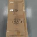 Fraser Hill Farm 7.5-Ft. Buffalo Fir Flocked Artificial Christmas Tree with Stand, Unlit Foldable Fake Tree with Realistic Snowy Foliage for Home Decoration