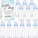 TrelaCo Cool Baby Shower Games Sets 12 Pcs Feeding Bottles with 1 Bottle Chug Sign for Gender Reveal Baby Shower Party Favors Decoration Games(Elephant,Blue)