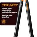 Fiskars 32-Inch Loppers for Tree Trimming, Heavy Duty, Low-Friction Sharp Steel Blade, Branch Cutter up to 2-Inch Diameter Cut Capacity, PowerGear2 Technology that Multiplies Power for Less Effort