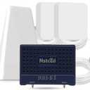 Cell Phone Booster for Home & Multiroom | Up to 8,000 sq ft|Boost Cellular Signal for All U.S. Carriers | Cell Phone Signal Boosters with 2 Inside Antennas | FCC Approved