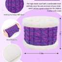 Senker Fashion Kids Winter Beanie Hat Scarf Gloves Set for Girls Boys Knit Warm Pompom Toddler Hats Mittens Neck Warmer (Purple)