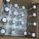 8oz Swing Top Glass Bottles for Vanilla Extract Homemade 4oz, Vanilla Extract Bottles with Airtight Lids for Gift Food Storage Canister Kombucha
