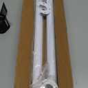 White Closet Rod,17 to 40 Inches Adjustable Closet Rods for Hanging Clothes 1.3 Inch Diameter Heavy Duty Metal Closet Hanging Rod Closet Bar for Wardrobes,Closet, Bathroom, Windows