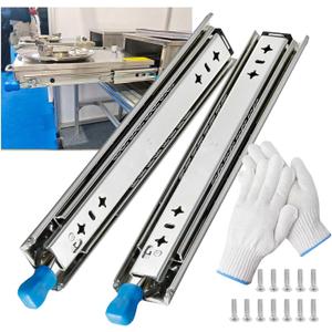 Heavy Duty Drawer Slide with Lock 16 Inch,Full Extension Ball Bearing Runners Locking & Lock-Out, Up to 250lb Load Capacity,1 Pair