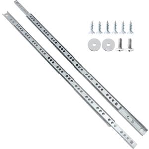 15.7 Inch Drawer Slides, Metal Drawer Slide Small Drawer Rails Ball Bearing Two Way Slide Track Rail Pack of 12 (0.7" Wide)