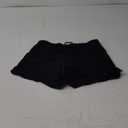 Yonique Womens Swim Shorts Solid Tankini Bottoms Swimsuit Bottoms (Small, 03 Black)