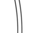 Acrylic Podium Lectern with Iron Stable Bottom, Pulpits for Churches with 10MM Thickened Acrylic Countertop, Multi Function Pulpit for Modern Classroom Music Concert Wedding Conference Event (Black)