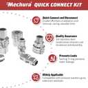 3/8" Pressure Washer Quick Connect Kit, Female and Male Swivel Fitting, Stainless Steel Adapter Set 3/8 Quick Connect Fittings Coupler (8 Pcs)