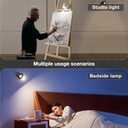Wall Mounted Lights LED Reading Lights with Clip,Wall Lamp Sconces with Rechargeable Battery Operated,3 Color&Dimmable Touch and Remote Control,Cordless wall lights for living room,bedroom (black, 2)