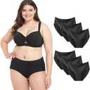 Women's Disposable Seamless Underwear Soft Stretch Briefs Invisible Panties for Travel Hospital Stays 6 Pack (XL)