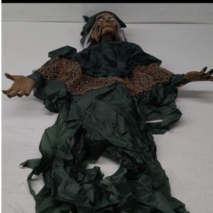 Halloween Decorations Indoor & Ourdoor, Life Size Halloween Animatronics Witch Decoration with Motion and Touch Activated Lights & Sounds, Halloween Animatronics Clearance