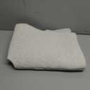 Enkosi Loofah Shower Mat with Drain Hole  Cushioned Anti-Slip Square Bath Mat for Showers, and Bathroom Floors  Textured PVC, Non Slip Safety Pad for Walk-in Stalls and Wet Areas (27x27 White)