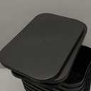 8 Pack Black Storage Bins with Lids for Shelves, Plastic Storage Containers with Lids for Organizing, Stackable Storage Boxes with Handle, Black Storage Bins for Classroom, Craft, Snacks