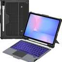 Nillkin for Samsung Galaxy Tab S10 FE 10.9” / S9 11" Case with Detachable Keyboard, 7-Color Backlit, Trackpad, S Pen Holder, Rugged Keyboard Case with Camera Cover for Samsung Tablet S10 FE 5G