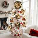 Christmas Angel Tree Topper 9Pcs Vintage Retro Ornament Tree Decorations for Xmas Tree Top Decoration Indoor Outdoor Home Decor Holiday Party