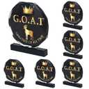 5 Pcs Goat Trophy Award Acrylic Award Greatest of All Time Funny Trophy Award Appreciation Gift for Boss, Coworker, Friend League Champion Award Winner Sports Award Appreciation Recognition Gift