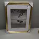 Americanflat 16x20 Picture Frame with Decorative Inner Mat Accent - Displays 11x14 Photos with Mat or 16x20 Without - Veranda Collection - Gold Vintage Frames with Polished Plexiglass