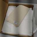 Salt Earth 100% Cotton Muslin Throw Blanket Gauze Blanket 55"X75" Twin, 4 Layered for Couch, Bed, Living Room,Lightweight & All Season Blankets & Throws, Easy to wash, Nature & Skin Friendly(White)