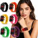 Weicam 10 Pack Unisex Men Women LED Wrist Watch Silicone Electronic Sports Watch Bracelet Wholesale Watches