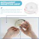 Led Ceiling Light with Sound and Light Sensor 4.25 Inch Compact Ceiling Lamp for Hallway Stairway Indoor Lighting Energy Efficient Close to Fixture