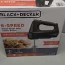 6-Speed Easy Storage Hand Mixer with 5 Attachments & Storage Case, Black (Basic)