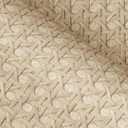 FunStick 24"x200" Beige Taupe Rattan Peel and Stick Wallpaper Vintage Removable Faux Textured Rattan Cane Brown Contact Paper for Kitchen Cabinet Wallpaper Wood Vinyl Wrap for Dresser Bedroom Walls