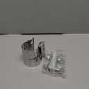 WYSIWYKA 2 Inch Lap Joint Exhaust Band Clamp, 304 Stainless Steel Muffler Clamp, Pipe Clamps Sleeve Coupler for Pipes, Mufflers and Catalytic Converters