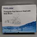 POOLAZA Pool Vacuum Head, Weighted Pool Vacuum Head with 1-1/4'',1-1/2'' Swivel Hose Connection, Bottom & Side Brushes, Pool Vacuum Heads for Inground Pools, Above Ground Pools & Vinyl Lined Pools