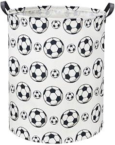 DDBASKET Kids Laundry Hamper Baby Hamper for Nursery Boy and Girl Soccer Baby Clothes Hamper Cute Kids Toys Storage Bin Organizer Soccer Room Decor for Home (Soccer)