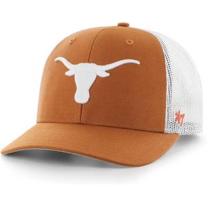 47 NCAA Unisex-Adult Trucker Mesh Adjustable Snapback Hat Cap One Size (Texas Longhorns - Orange)