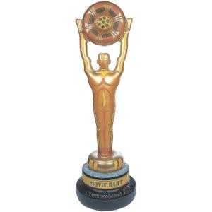 Fun Express Giant Inflatable Movie Buff Party Decoration 5 Feet Tall - Hollywood Theme Party Decorations for Movie Night, Red Carpet & Oscar Awards Celebrations | Premium Vinyl Movie Props