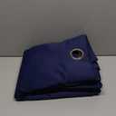 BONZER Room Divider Curtain Total Privacy Wall Extra Wide Thermal Insulated Blackout Curtains for Slide Window, 108L x 108W Inch (9L x 9W ft), 1 Panel, Navy