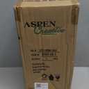 Aspen Creative 61167-03-1 Adjustable Indoor Pendant, 2-Tone Warm Brass Finish & Matte White 4-3/4" W x 73-7/8" H