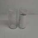 STOBAZA 2pcs Clear Glass Candle Holders Windproof Candle Shades for Home Decor Projects and Creating Warm Atmosphere