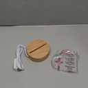 Retisee Christian Bible Verses Gifts for Women Christian Lamp Inspirational Jesus Religious Gift Clear Acrylic Heart Night Light for Christmas Decor Family Keepsake with Warm Color LED Base